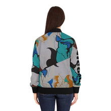 Carica l&#39;immagine nel visualizzatore di Gallery, Nicana Graffiti Women&#39;s Bomber Jacket (AOP)
