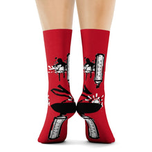Load image into Gallery viewer, Nicana Tagged Crew Socks- Dark Red
