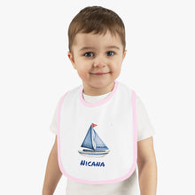 Cargar imagen en el visor de la galería, Nicana Baby Sail On Jersey Bib
