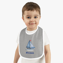 Cargar imagen en el visor de la galería, Nicana Baby Sail On Jersey Bib
