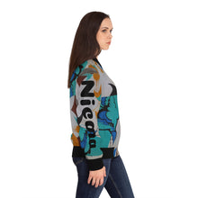 Carica l&#39;immagine nel visualizzatore di Gallery, Nicana Graffiti Women&#39;s Bomber Jacket (AOP)
