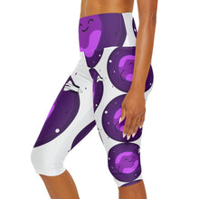 将图片加载到图库查看器，Nicana Planet Purple Capri Leggings
