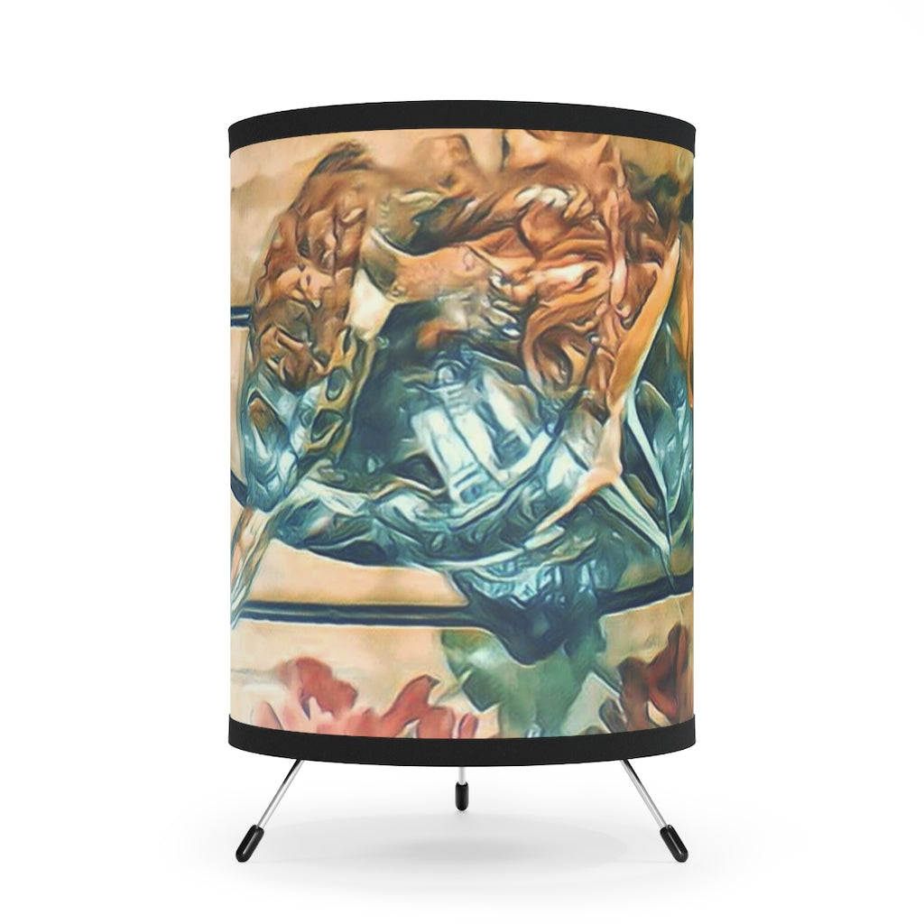 Nicana Tropic 2 Tripod Lamp with High-Res Printed Shade, US\CA plug