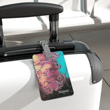 Load image into Gallery viewer, Nicana Peek-a-Boo Pink Luggage Tag, Rectangle
