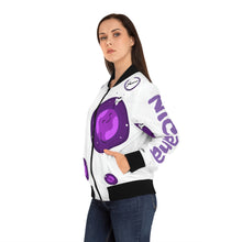 将图片加载到图库查看器，Nicana Planet Purple Women&#39;s Bomber Jacket (AOP)
