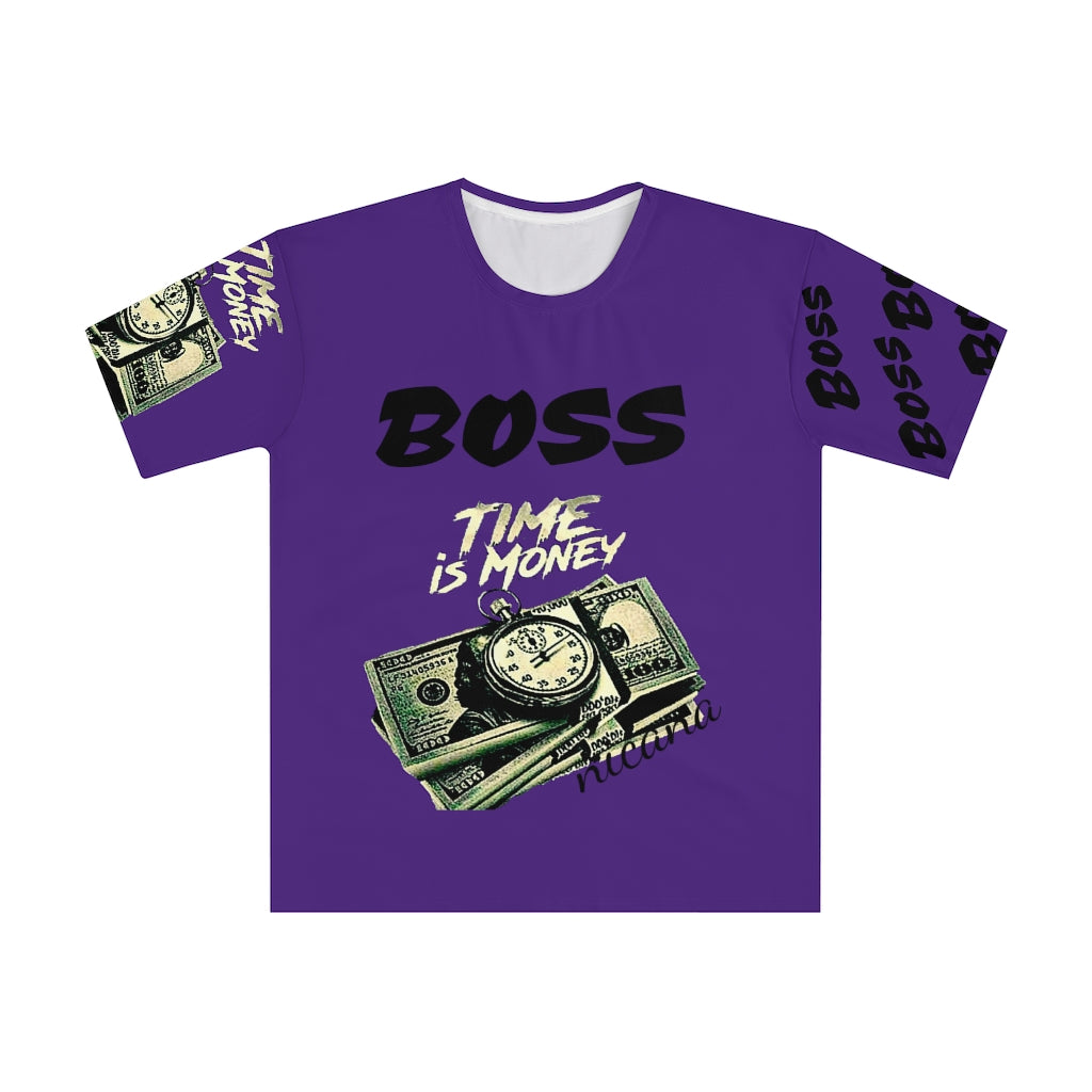 Nicana Boss Men's Loose T-shirt- Royal Purple