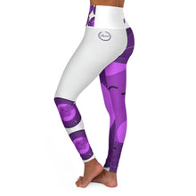 将图片加载到图库查看器，Nicana Planet Purple High Waisted Yoga Leggings
