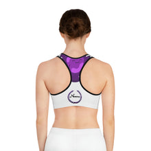 将图片加载到图库查看器，Nicana Planet Purple Sports Bra (AOP)
