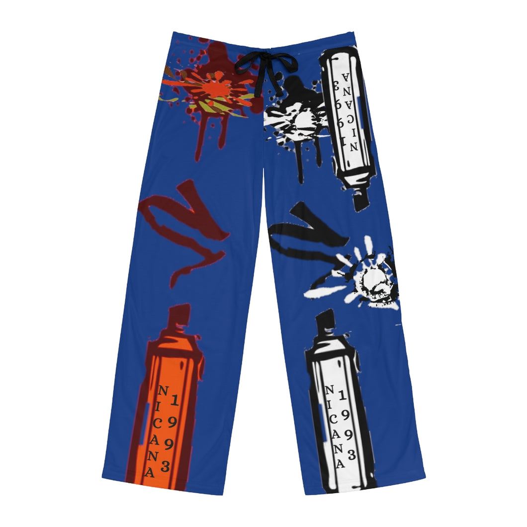 Nicana Graffiti Tag Men's Pajama Pants (AOP)
