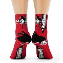 Load image into Gallery viewer, Nicana Tagged Crew Socks- Dark Red
