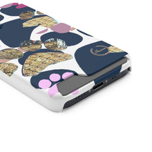 将图片加载到图库查看器，Nicana Paw on paws Phone Case With Card Holder
