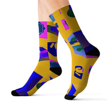 将图片加载到图库查看器，Nicana Color Block Socks
