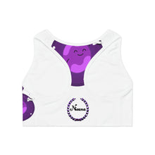 将图片加载到图库查看器，Nicana Planet Purple Sports Bra (AOP)
