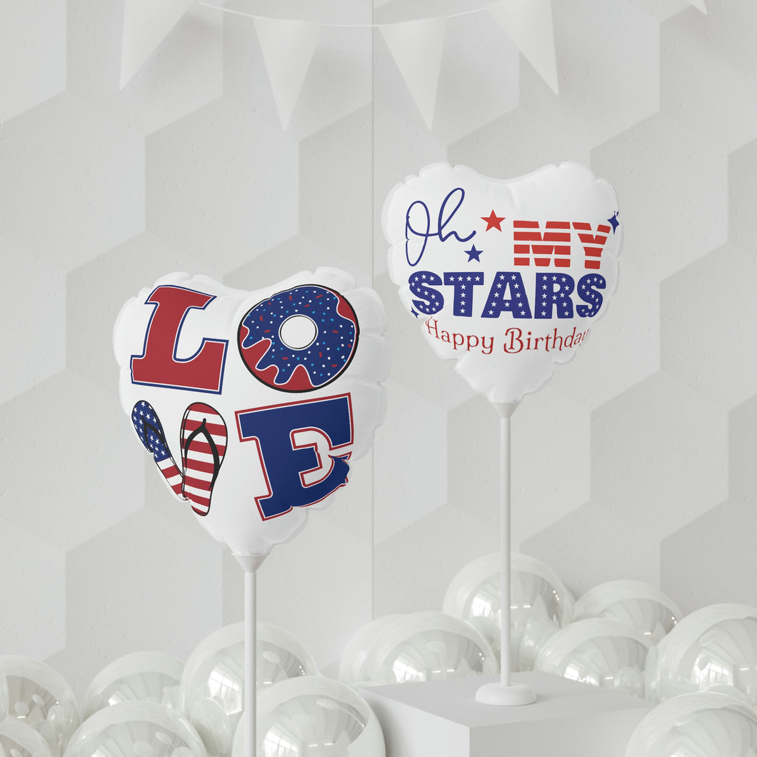 Nicana Happy Birthday  USA styleBalloon (Round and Heart-shaped), 11