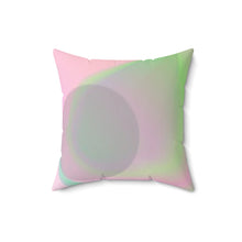 将图片加载到图库查看器，Nicana Rosa y Verde Spun Polyester Square Pillow
