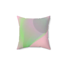 将图片加载到图库查看器，Nicana Rosa y Verde Spun Polyester Square Pillow
