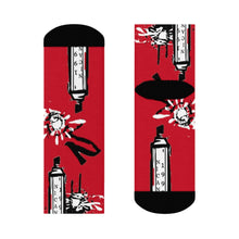 Load image into Gallery viewer, Nicana Tagged Crew Socks- Dark Red
