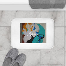 Cargar imagen en el visor de la galería, Nicana Graffiti White Bath Mat
