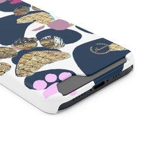 将图片加载到图库查看器，Nicana Paw on paws Phone Case With Card Holder
