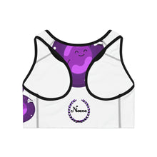 将图片加载到图库查看器，Nicana Planet Purple Sports Bra (AOP)
