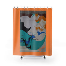 Cargar imagen en el visor de la galería, Nicana Graffiti Orange Shower Curtains
