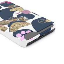 将图片加载到图库查看器，Nicana Paw on paws Phone Case With Card Holder

