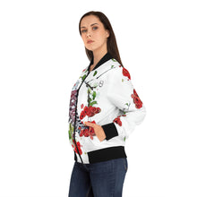 将图片加载到图库查看器，Nicana Thorns and Roses Women&#39;s Bomber Jacket (AOP)
