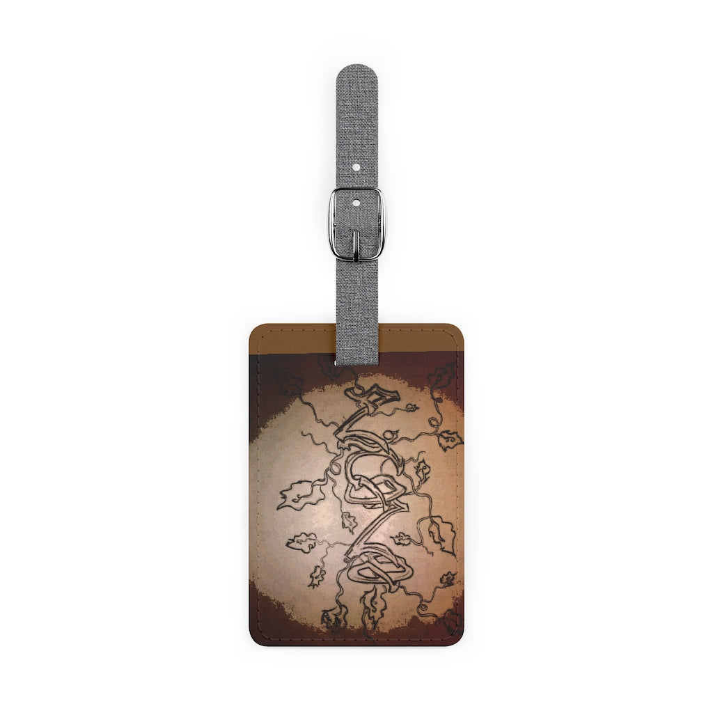 Nicana Vintage Luggage Tag, Rectangle