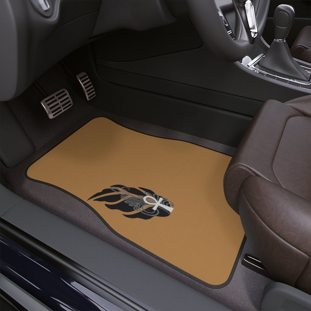 Nicana Feather Ankh (brown)Car Floor Mats, 1pc