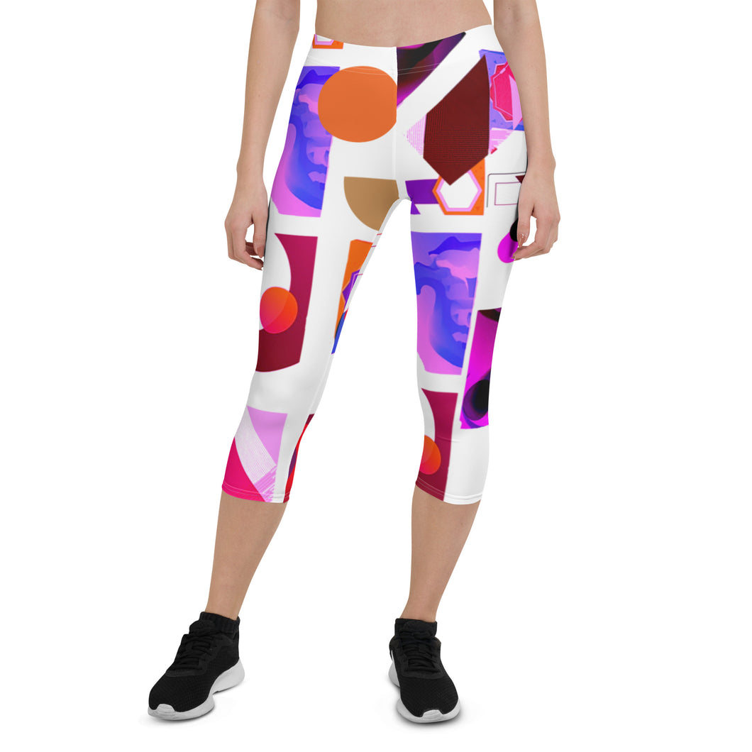 Nicana Color Check Capri Leggings