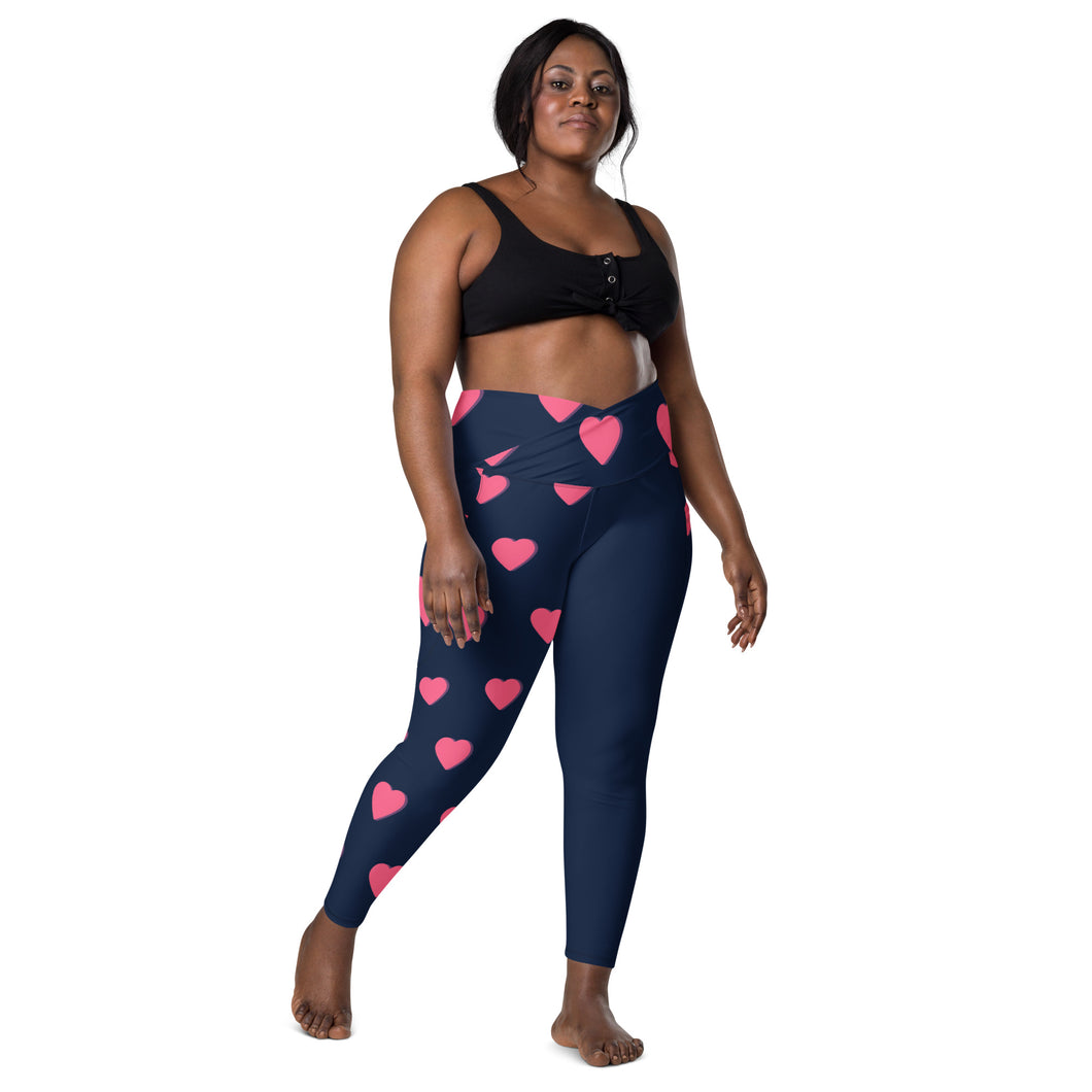 Crossover leggings with pockets - 2XS