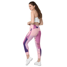 Carica l&#39;immagine nel visualizzatore di Gallery, Nicana  Pretty in Pink Crossover leggings with pockets (plus sizes available)
