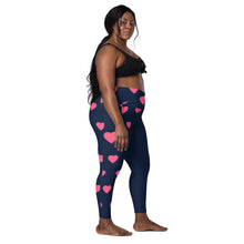 Cargar imagen en el visor de la galería, Nicana Hearts Crossover leggings with pockets
