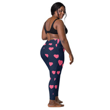 Cargar imagen en el visor de la galería, Nicana Hearts Crossover leggings with pockets
