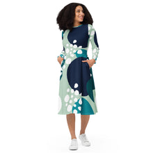 将图片加载到图库查看器，Nicana Pebbles long sleeve midi dress
