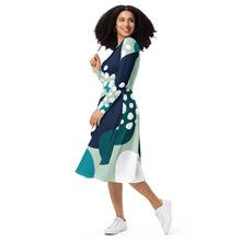 将图片加载到图库查看器，Nicana Pebbles long sleeve midi dress
