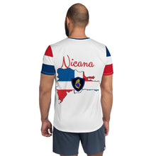 Carica l&#39;immagine nel visualizzatore di Gallery, Dominican Heritage Men&#39;s Athletic T-shirt
