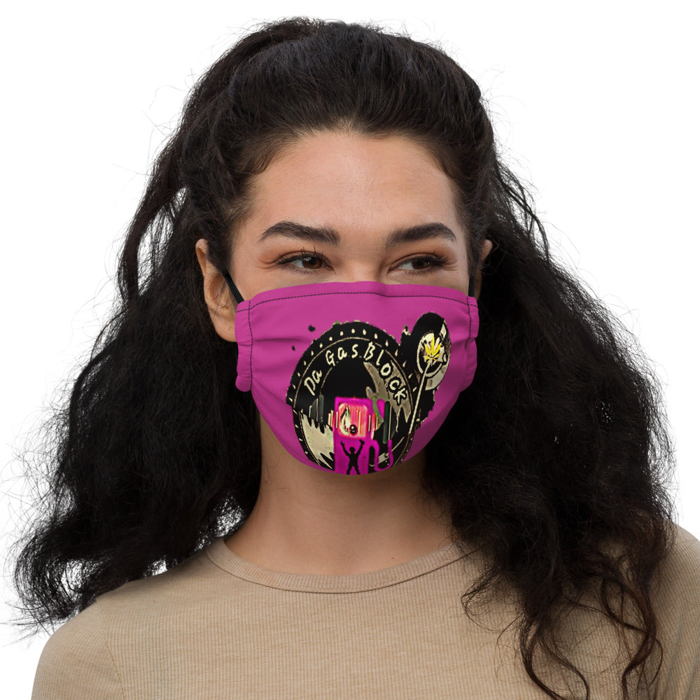 Da Gas Block Premium face mask fuchsia