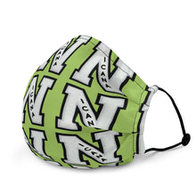 Load image into Gallery viewer, Nicana Letterman Premium face mask Lime Green
