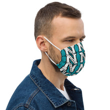 Load image into Gallery viewer, Nicana Letterman Premium face mask Turquoise
