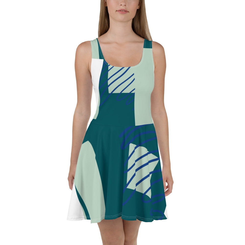 Nirvana Geo Skater Dress