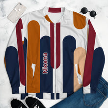 Charger l&#39;image dans la galerie, Nicana Striped-Out Unisex Bomber Jacket
