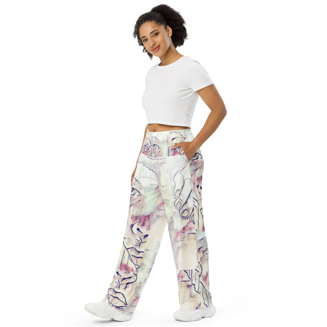Nicana Peek-a-Boo unisex wide-leg pants