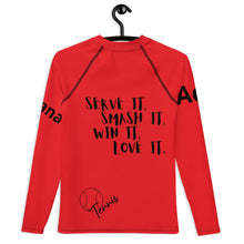 将图片加载到图库查看器，Nicana Tennis Red LS Youth Rash Guard
