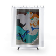 Load image into Gallery viewer, Nicana Graffiti White Shower Curtains
