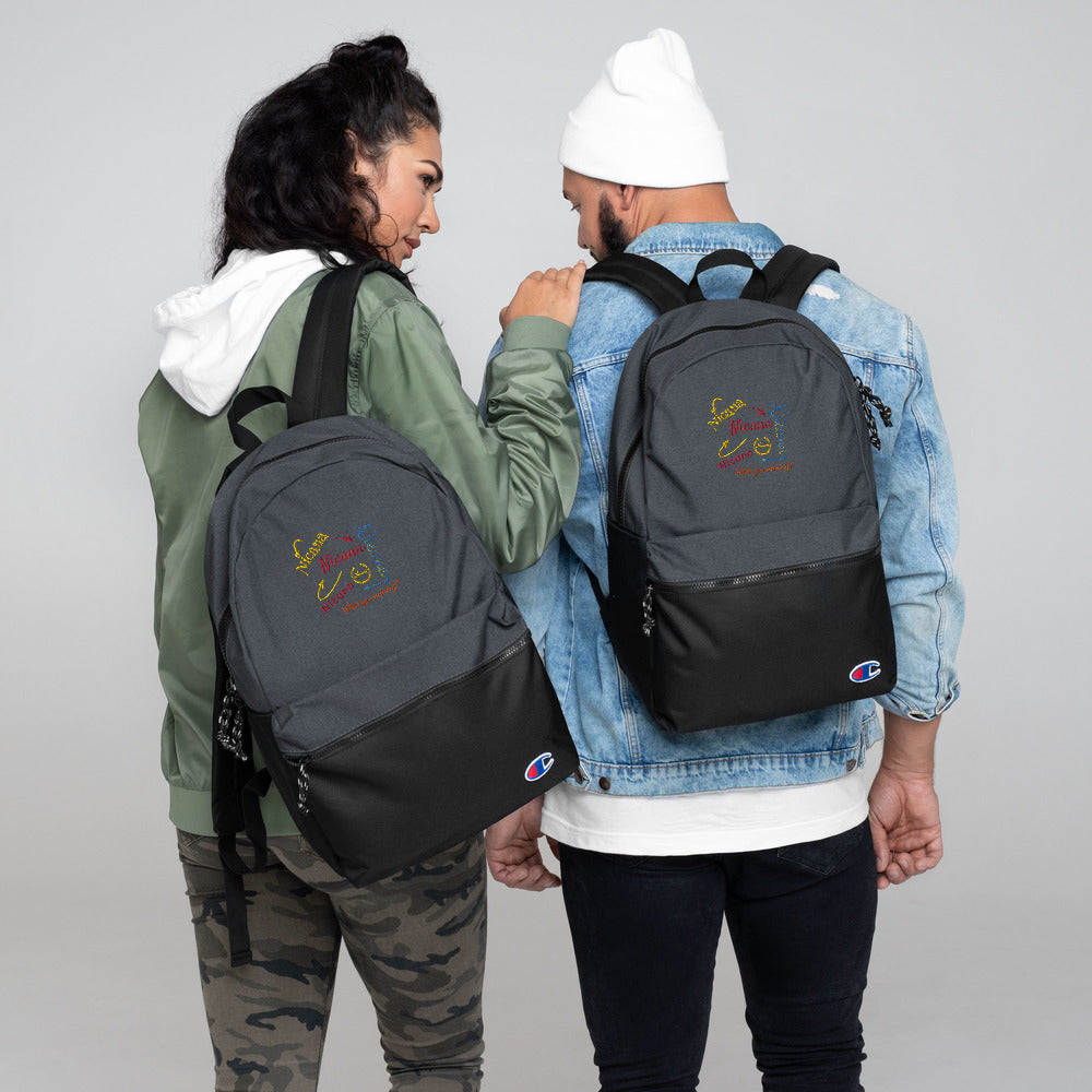 Embroidered Nicana X Champion Backpack