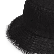 Load image into Gallery viewer, Escape the Ordinary Nicana Distressed denim bucket hat
