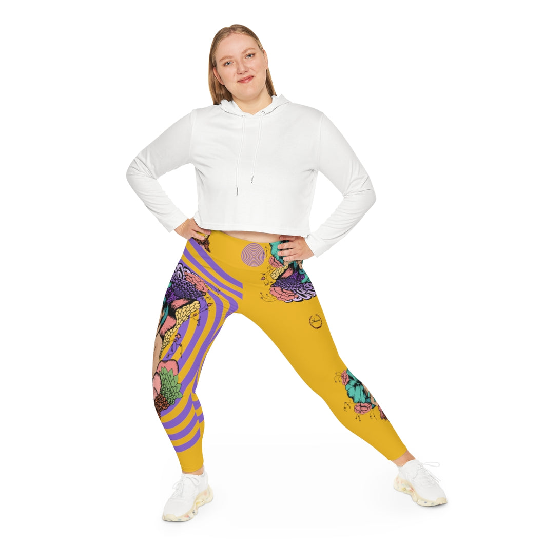 Nicana Caribbean Comic  Plus Comic Size Leggings