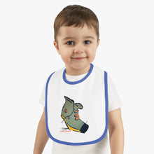 Load image into Gallery viewer, Nicana Making Moves Baby Contrast Trim Jersey Bib
