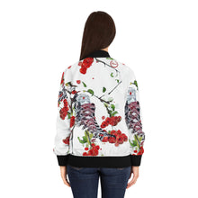 将图片加载到图库查看器，Nicana Thorns and Roses Women&#39;s Bomber Jacket (AOP)
